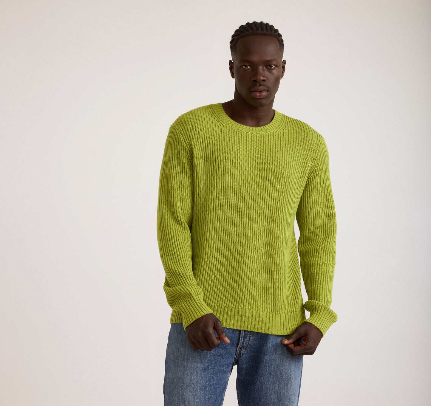 Soft Knit Chunky Crewneck Sweater - Black (NOS)