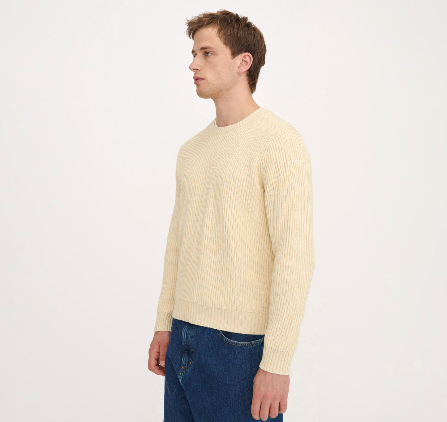 Soft Knit Chunky Crewneck Sweater - Matcha Green (NOS)