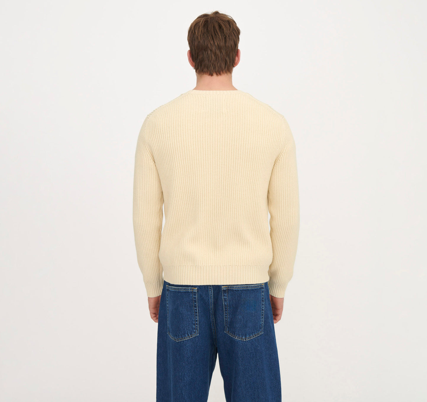Soft Knit Chunky Crewneck Sweater - Matcha Green (NOS)